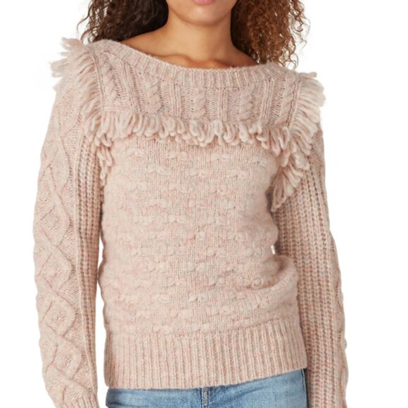 LoveShackFancy Sweaters - LoveShackFancy Kingston Pullover Wool Fringe Sweater - Size M